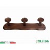 HANGER 3 PLACES IN WOOD DARK WALNUT CM.35X9H 00651161