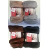 COPERTA PLAID SOFFICE CASHEMERE DORMIRE CM.120X160 VARI COLORI